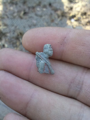 The head of a toy soldier found at Mitchelville.